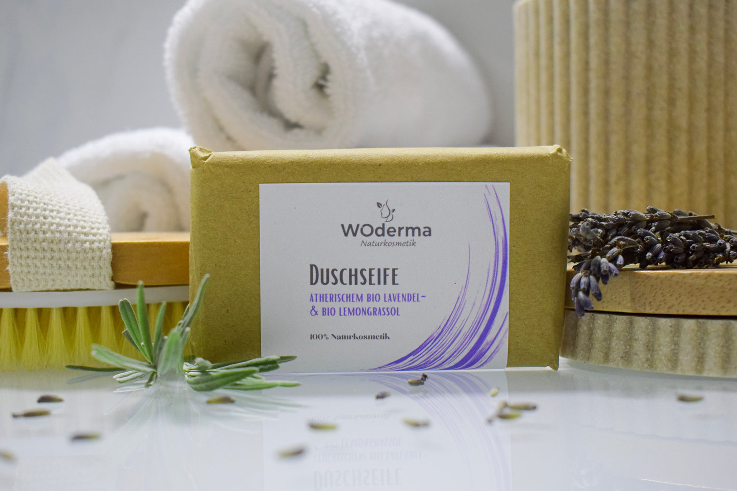 Duschseife mit BIO Lemongrass- und BIO Lavendelöl - Wild Origins