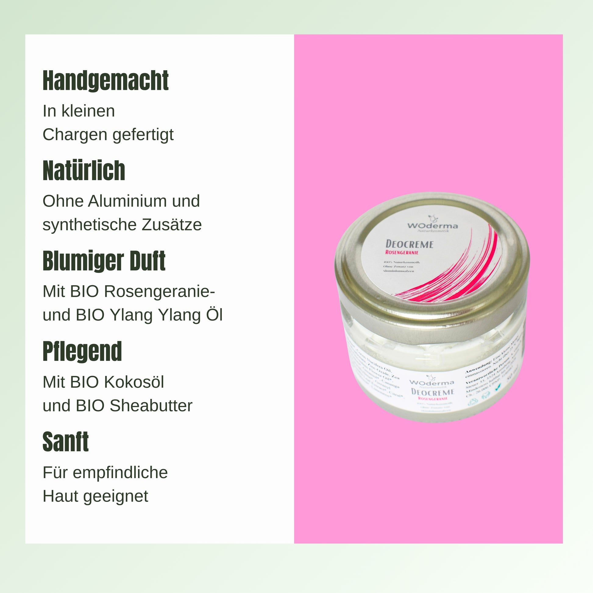 Deocreme mit BIO Rosengeranieöl - Wild Origins