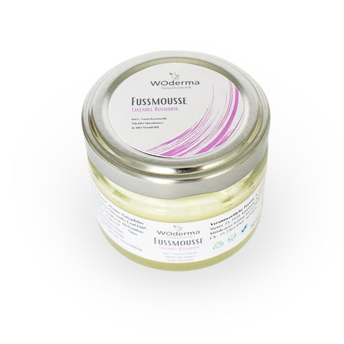 Fußmousse mit BIO Lavendel- und BIO Rosmarinöl