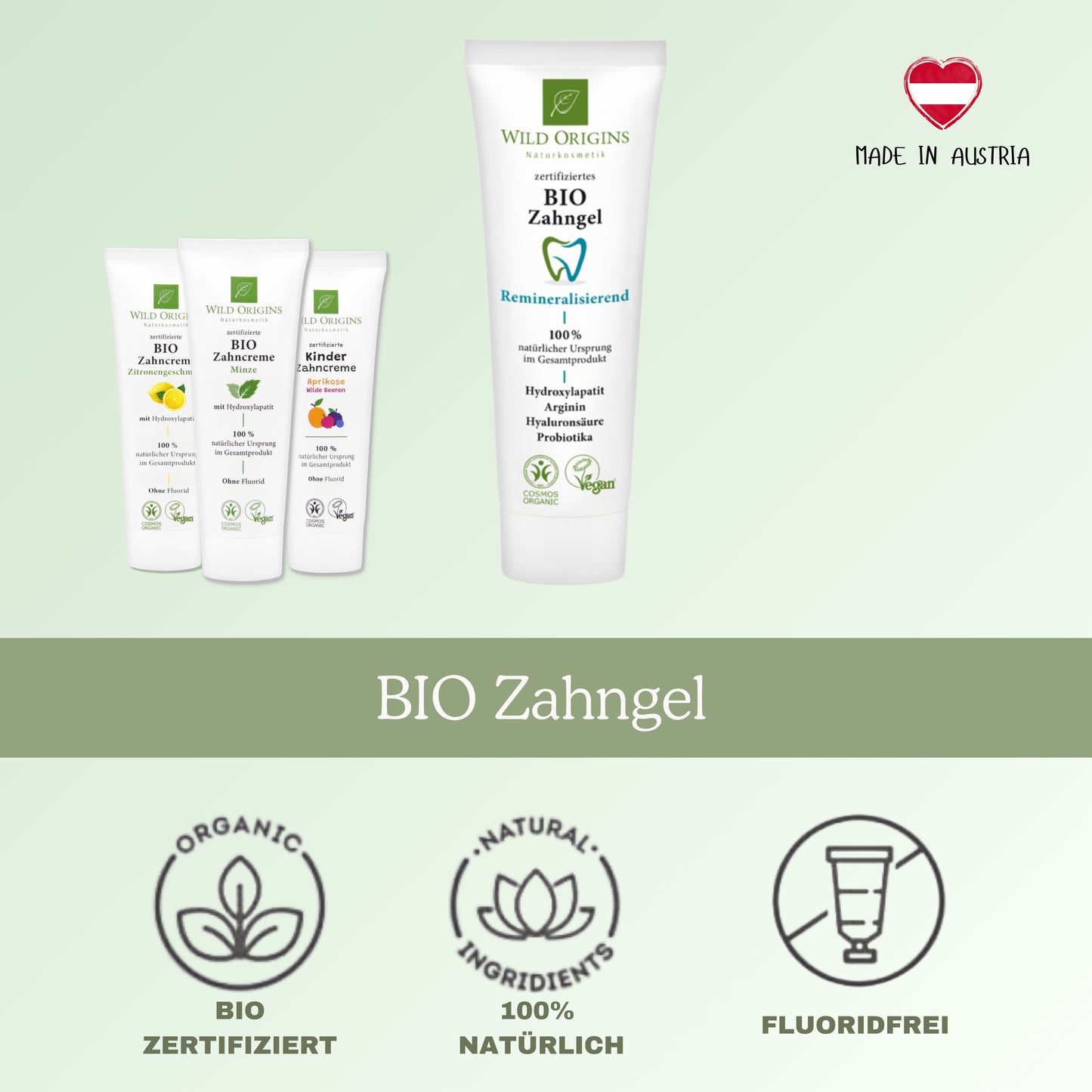 Bio Zahngel Fluoridfrei & Natürlich - Wild Origins