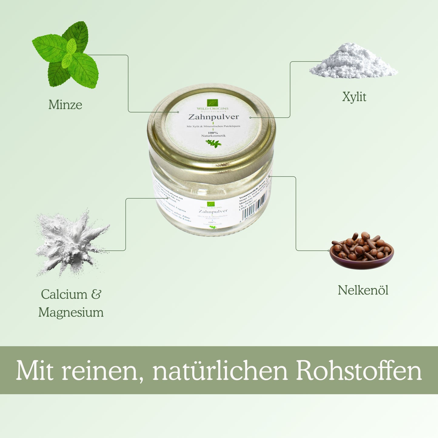 Mineralisches Zahnpulver - Wild Origins