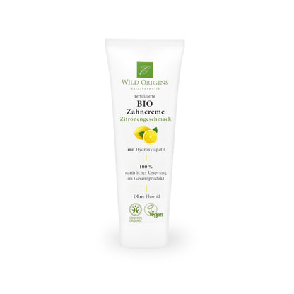 Bio Zahnpasta ohne Fluorid Zitrone - Wild Origins