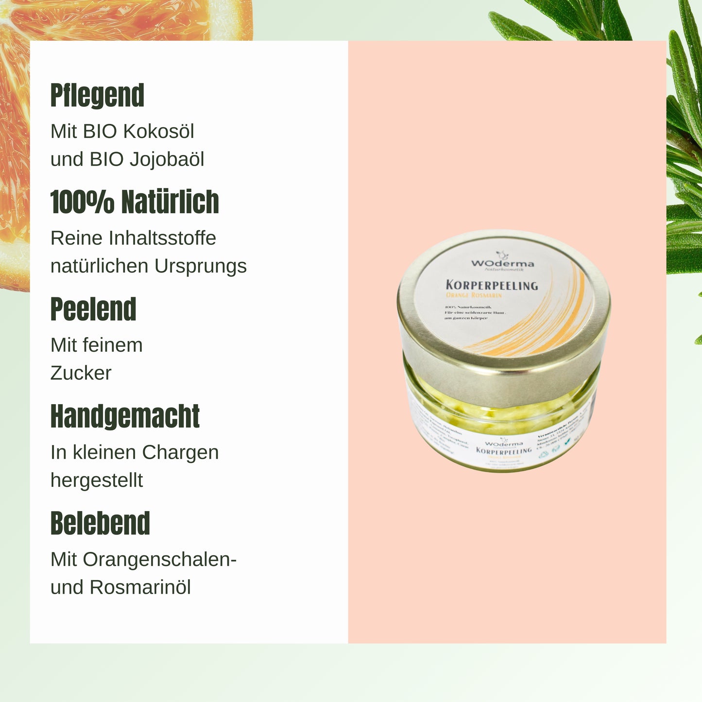 Körperpeeling mit BIO Orangen- und BIO Jojobaöl - Wild Origins