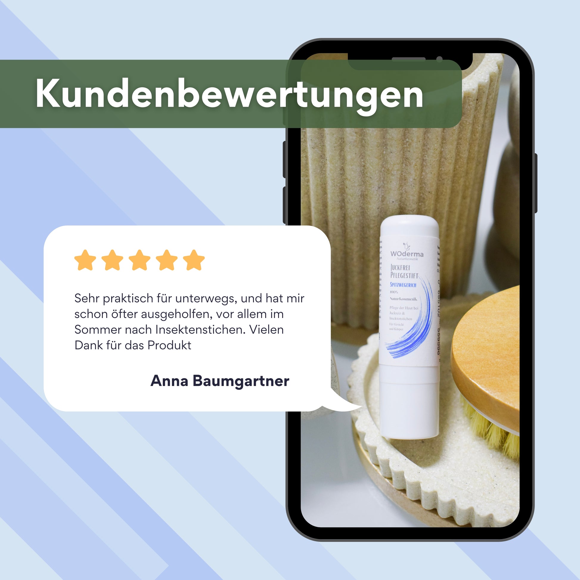 Juckfrei Pflegestift mit BIO Spitzwegerich - Wild Origins