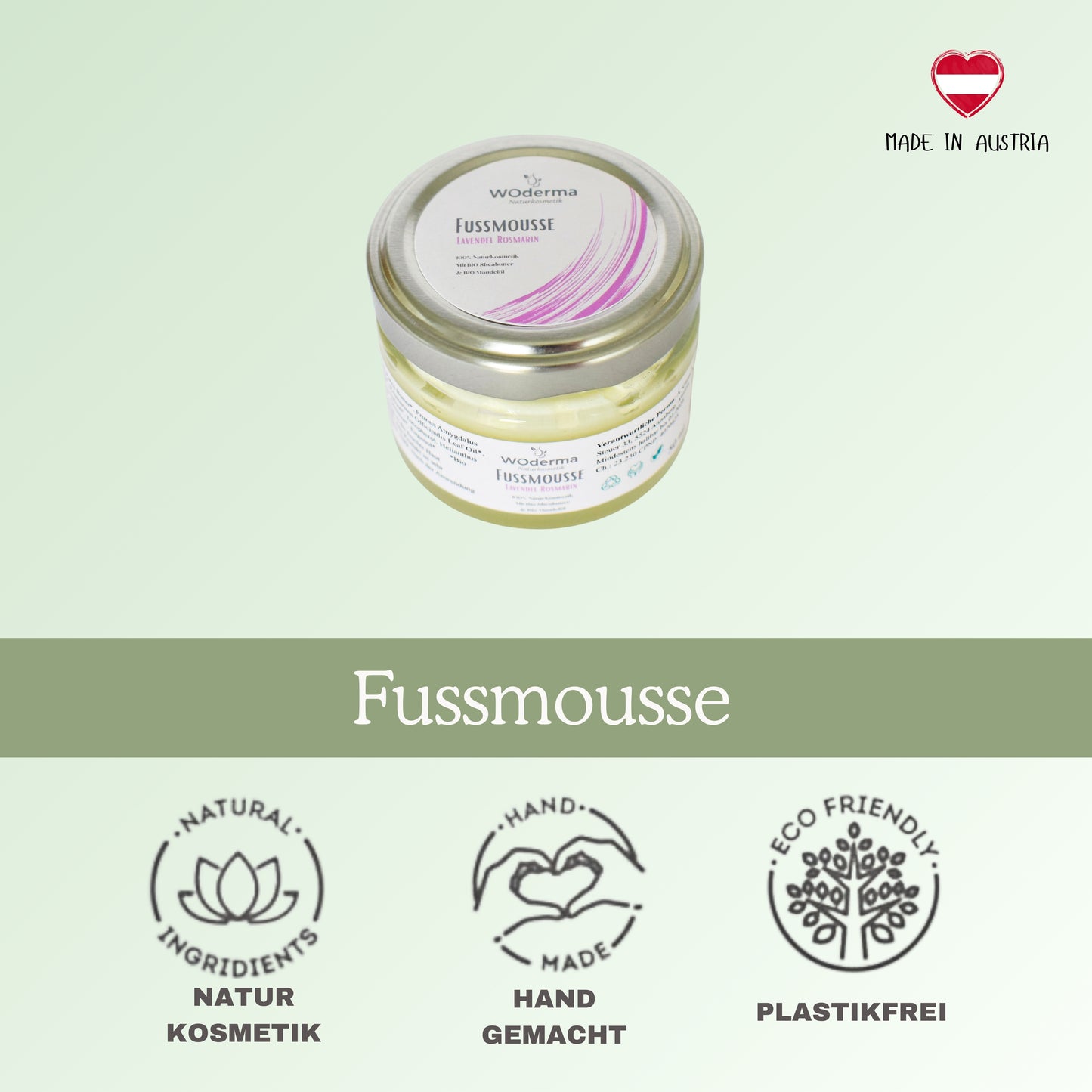 Fußmousse mit BIO Lavendel- und BIO Rosmarinöl - Wild Origins
