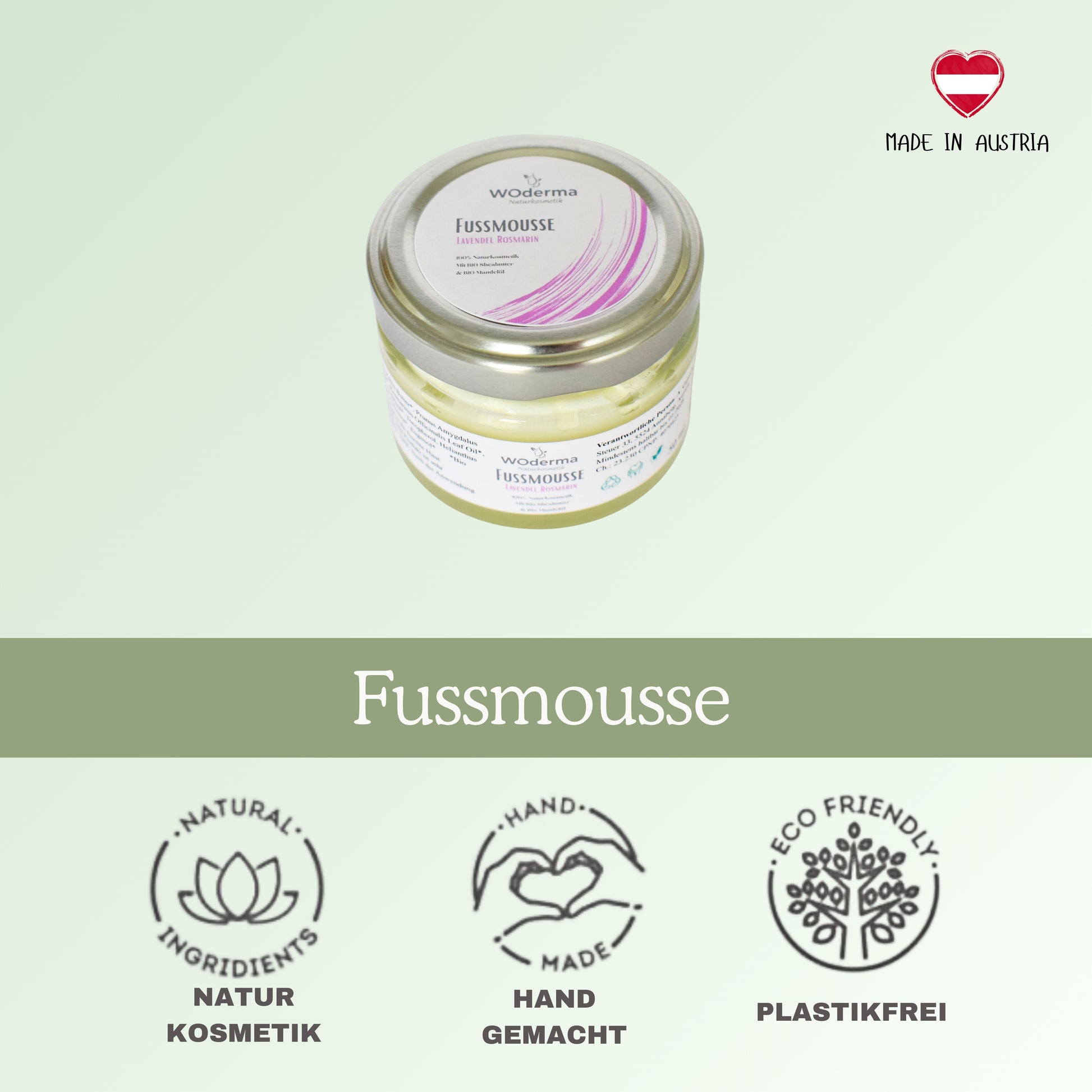 Fußmousse mit BIO Lavendel- und BIO Rosmarinöl - Wild Origins