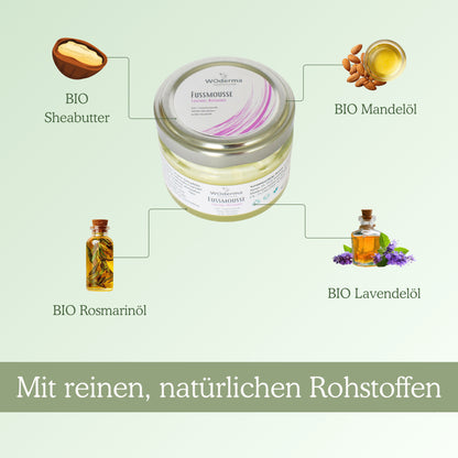 Fußmousse mit BIO Lavendel- und BIO Rosmarinöl - Wild Origins
