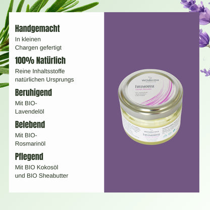 Fußmousse mit BIO Lavendel- und BIO Rosmarinöl - Wild Origins