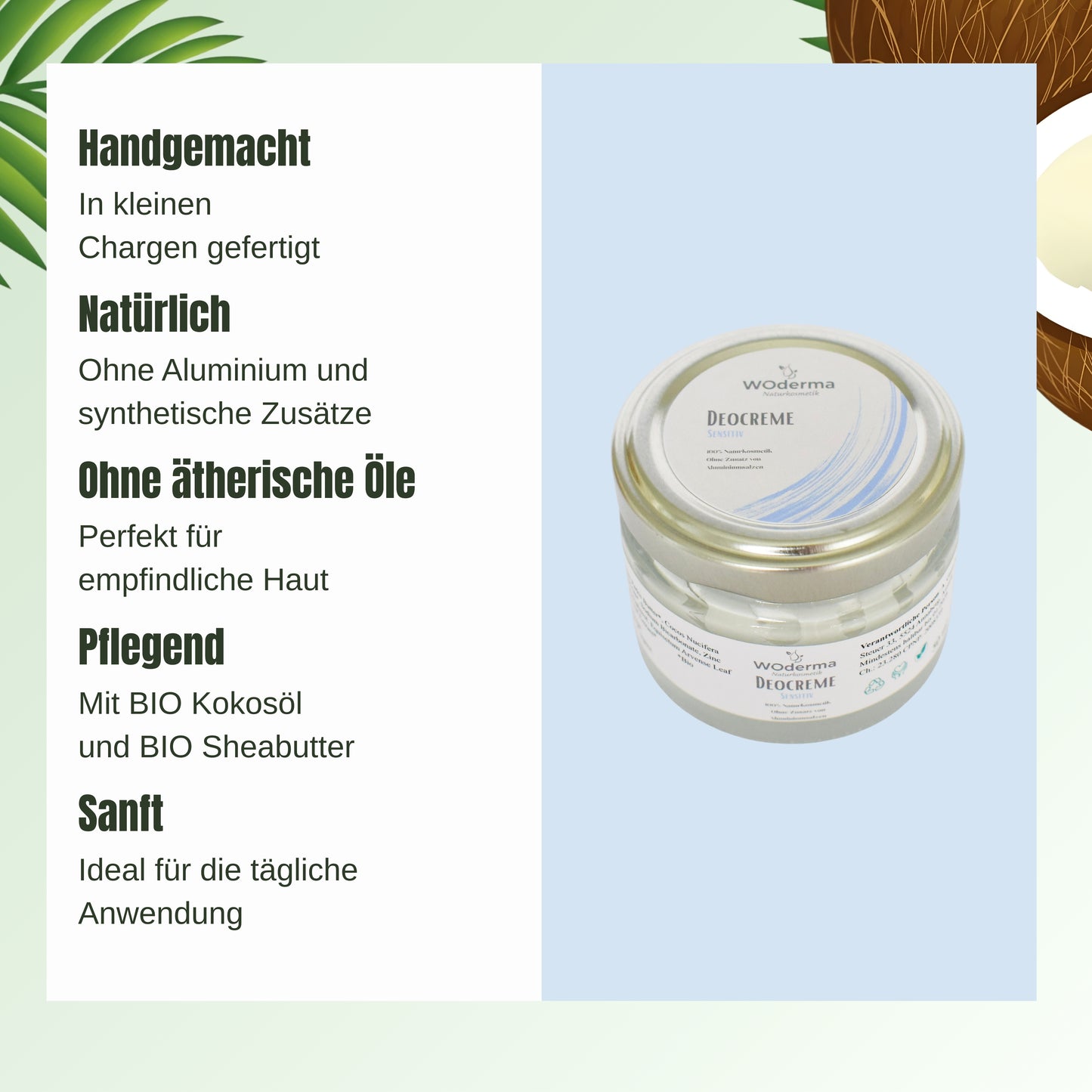 Deocreme mit BIO Sheabutter und BIO Kokosöl - Wild Origins
