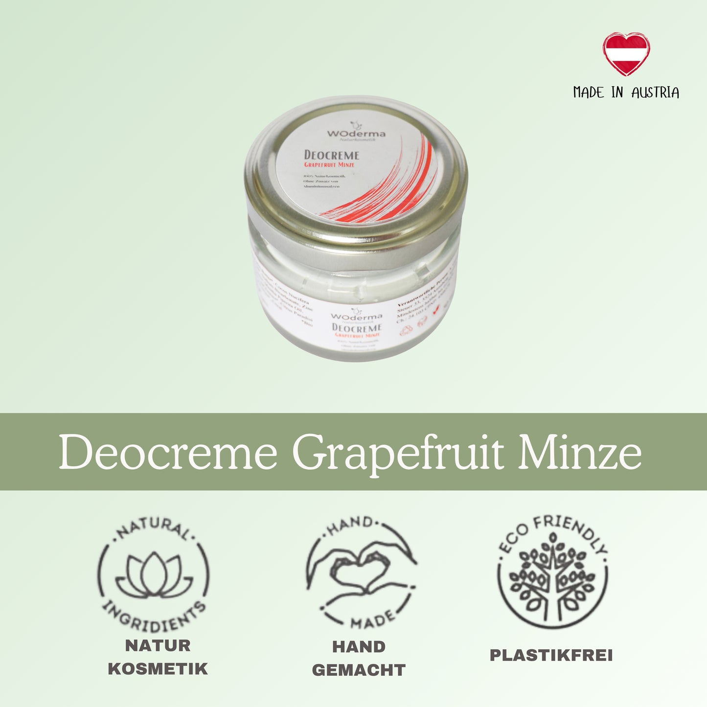 Deocreme mit ätherischem Grapefruit- und Pfefferminzöl - Wild Origins