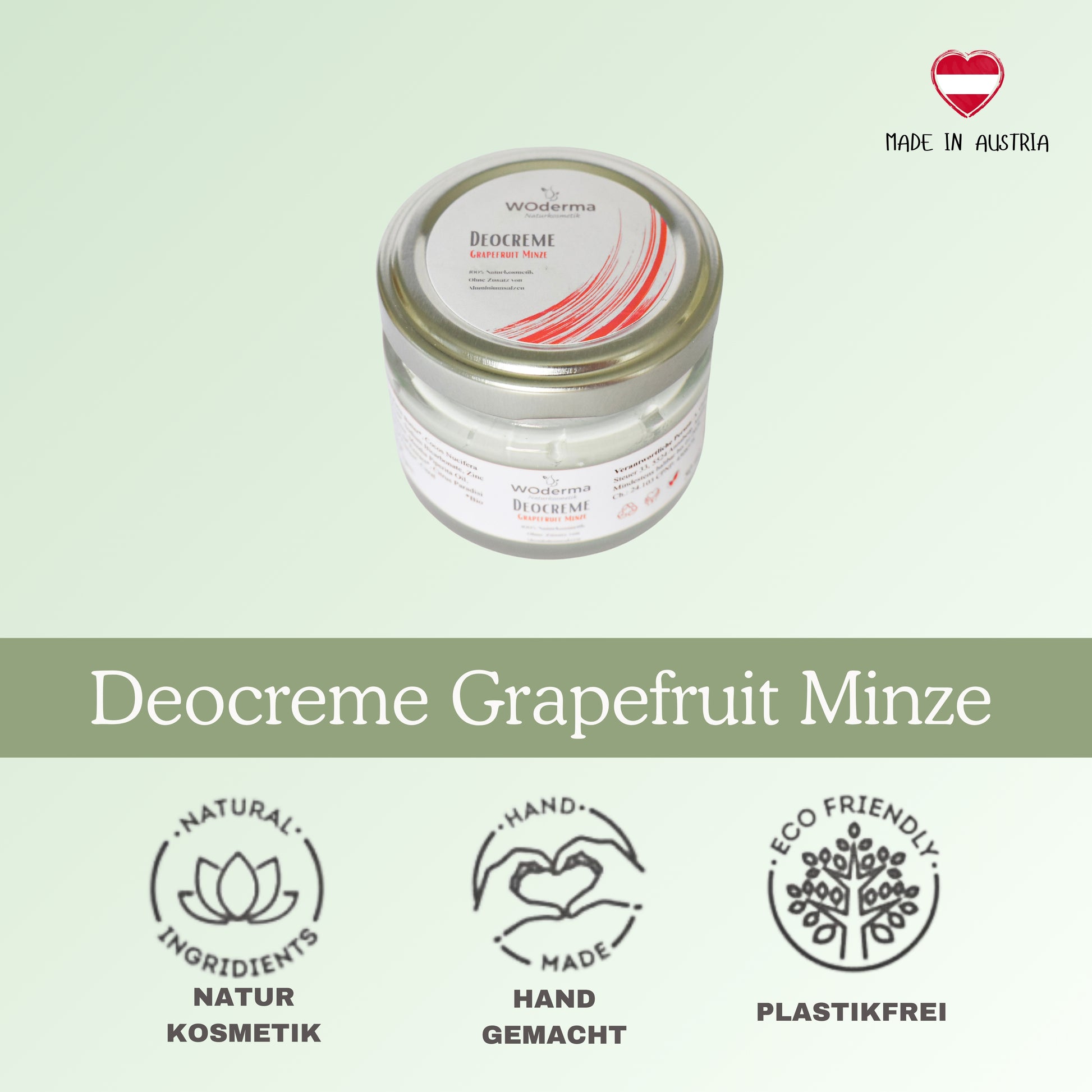Deocreme mit ätherischem Grapefruit- und Pfefferminzöl - Wild Origins