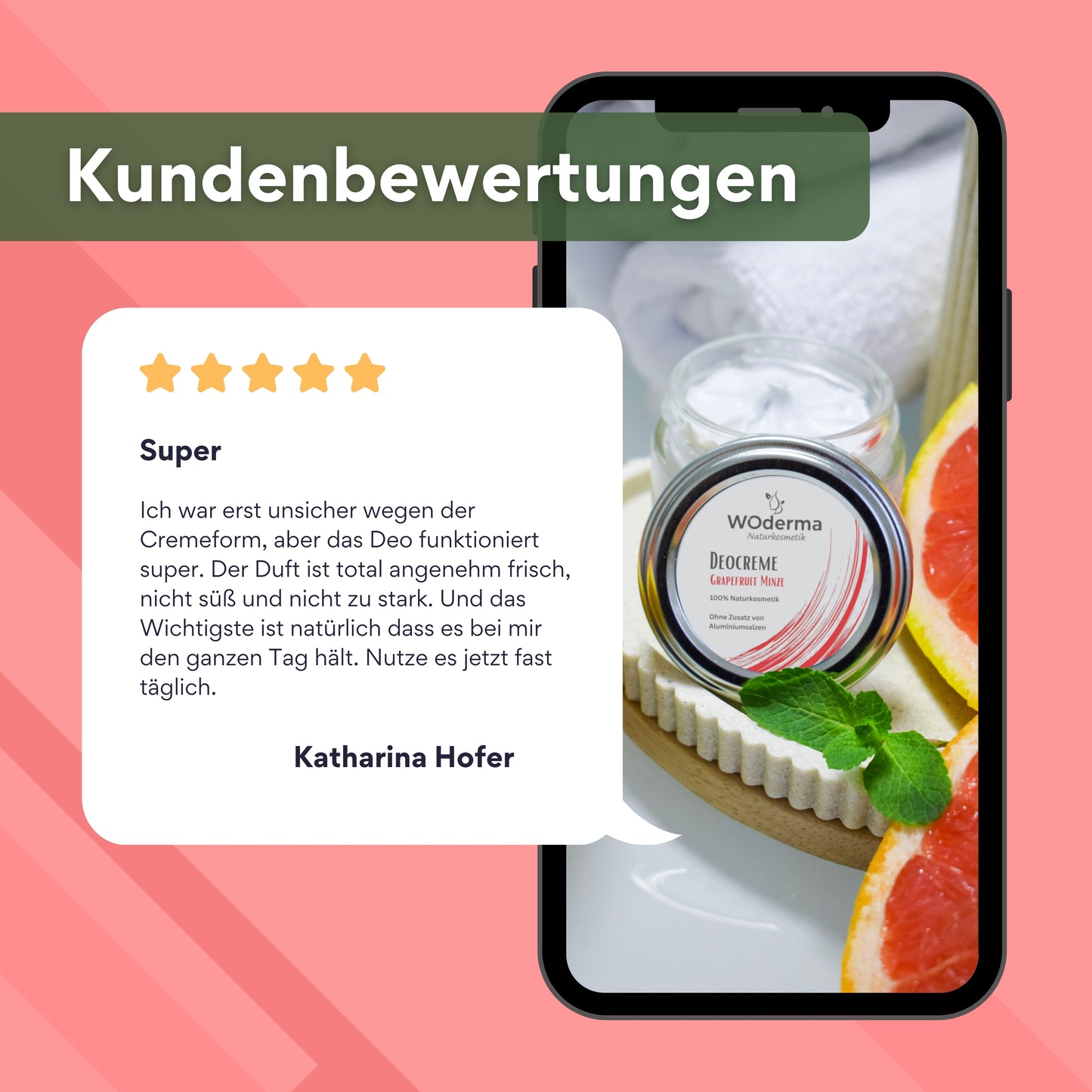 Deocreme mit ätherischem Grapefruit- und Pfefferminzöl - Wild Origins